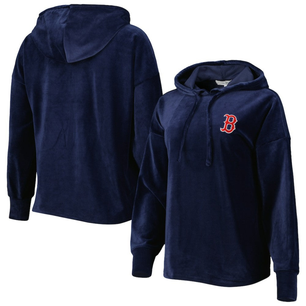 Boston Red Sox Touch Women's End Line Pullover Hoodie - Navy Hoodies