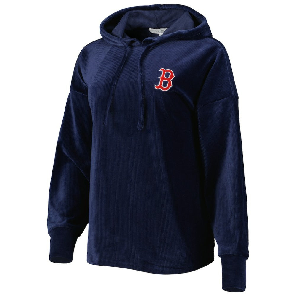 Boston Red Sox Touch Women's End Line Pullover Hoodie - Navy Hoodies
