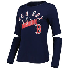 Boston Red Sox Touch Women's Formation Long Sleeve T-Shirt - Navy T-shirts