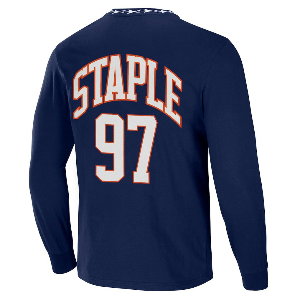 Chicago Bears NFL x Staple Core Team Long Sleeve T-Shirt Navy