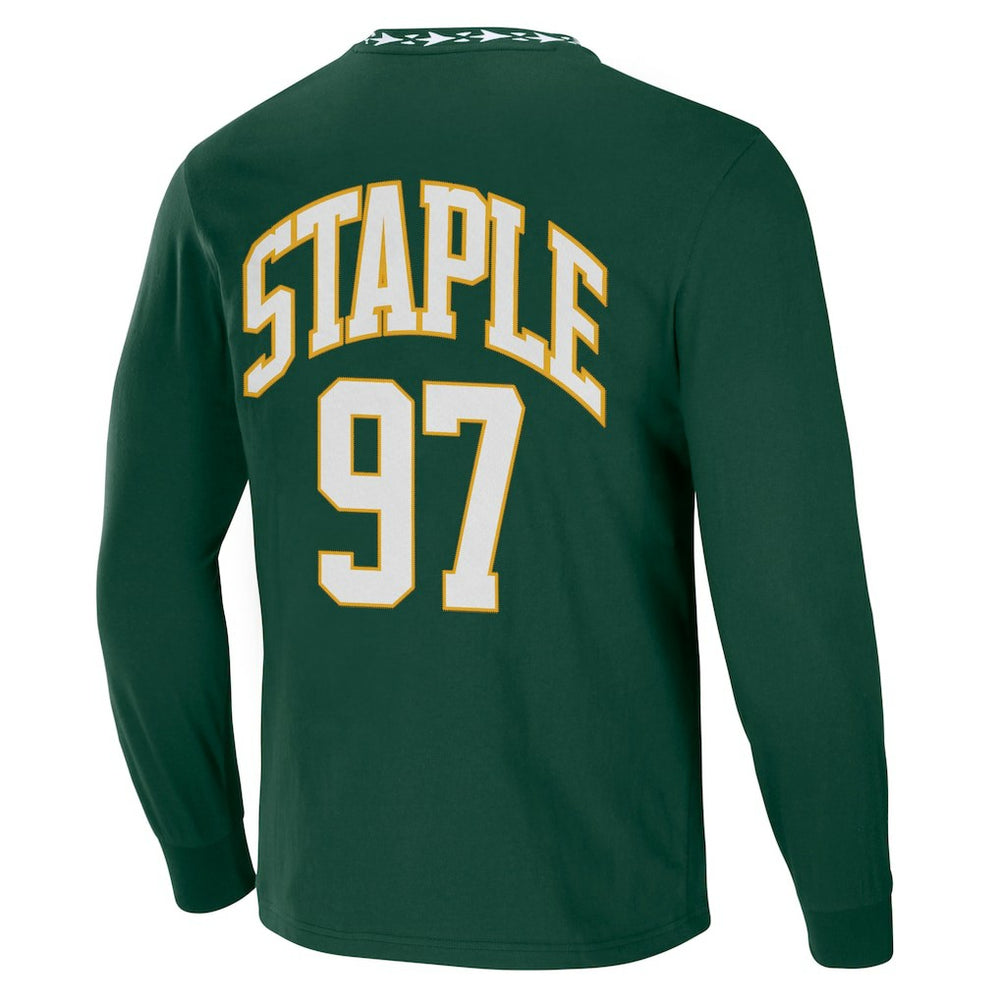 Green Bay Packers NFL x Staple Core Team Long Sleeve T-Shirt Hunter Green
