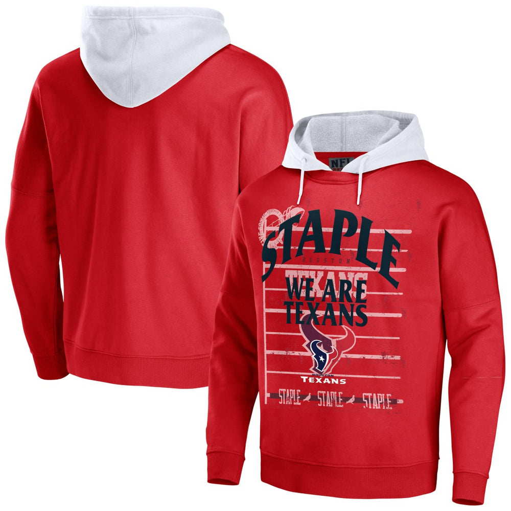 Houston Texans NFL x Staple Throwback Vintage Wash Pullover Hoodie Navy