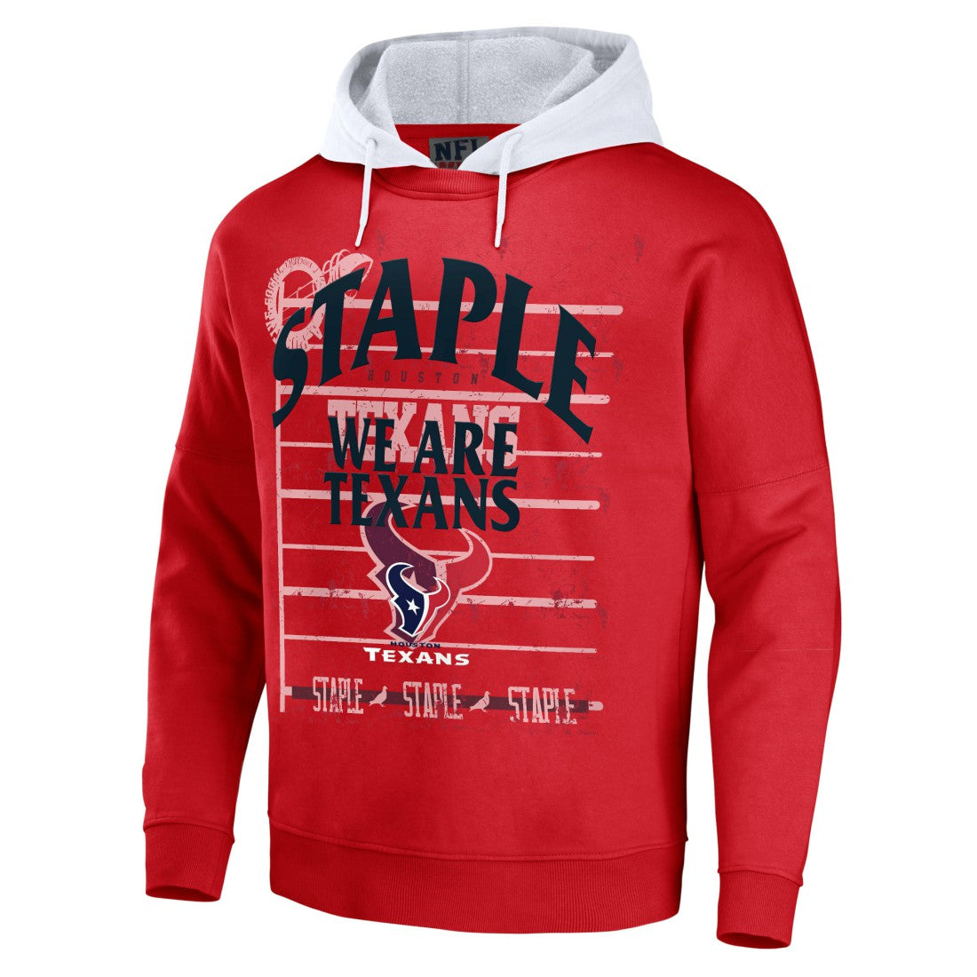 Houston Texans NFL x Staple Throwback Vintage Wash Pullover Hoodie Navy