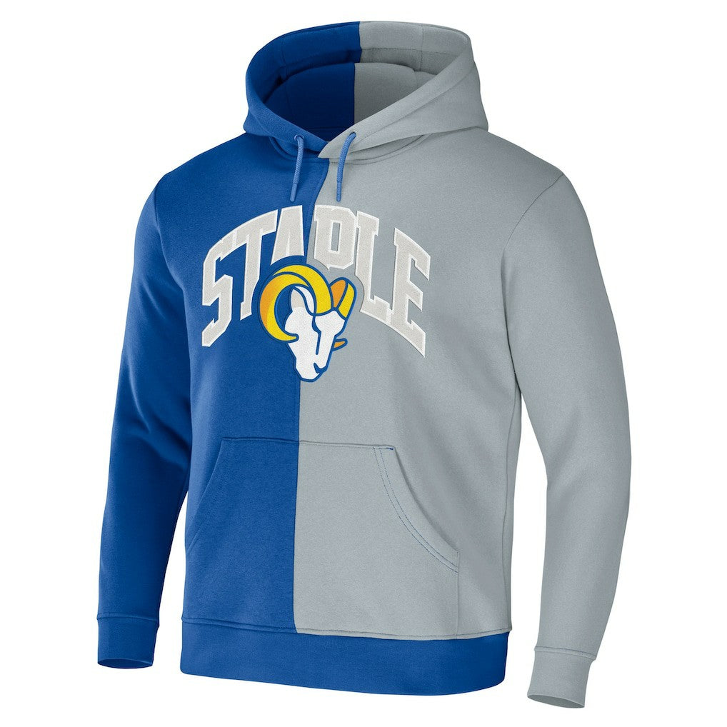 Los Angeles Rams NFL x Staple Split Logo Pullover Hoodie Royal