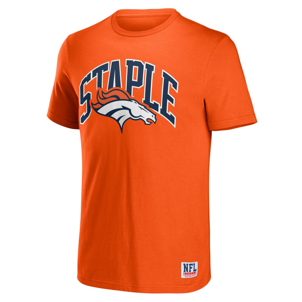 Denver Broncos NFL x Staple Logo Lockup T-Shirt Orange