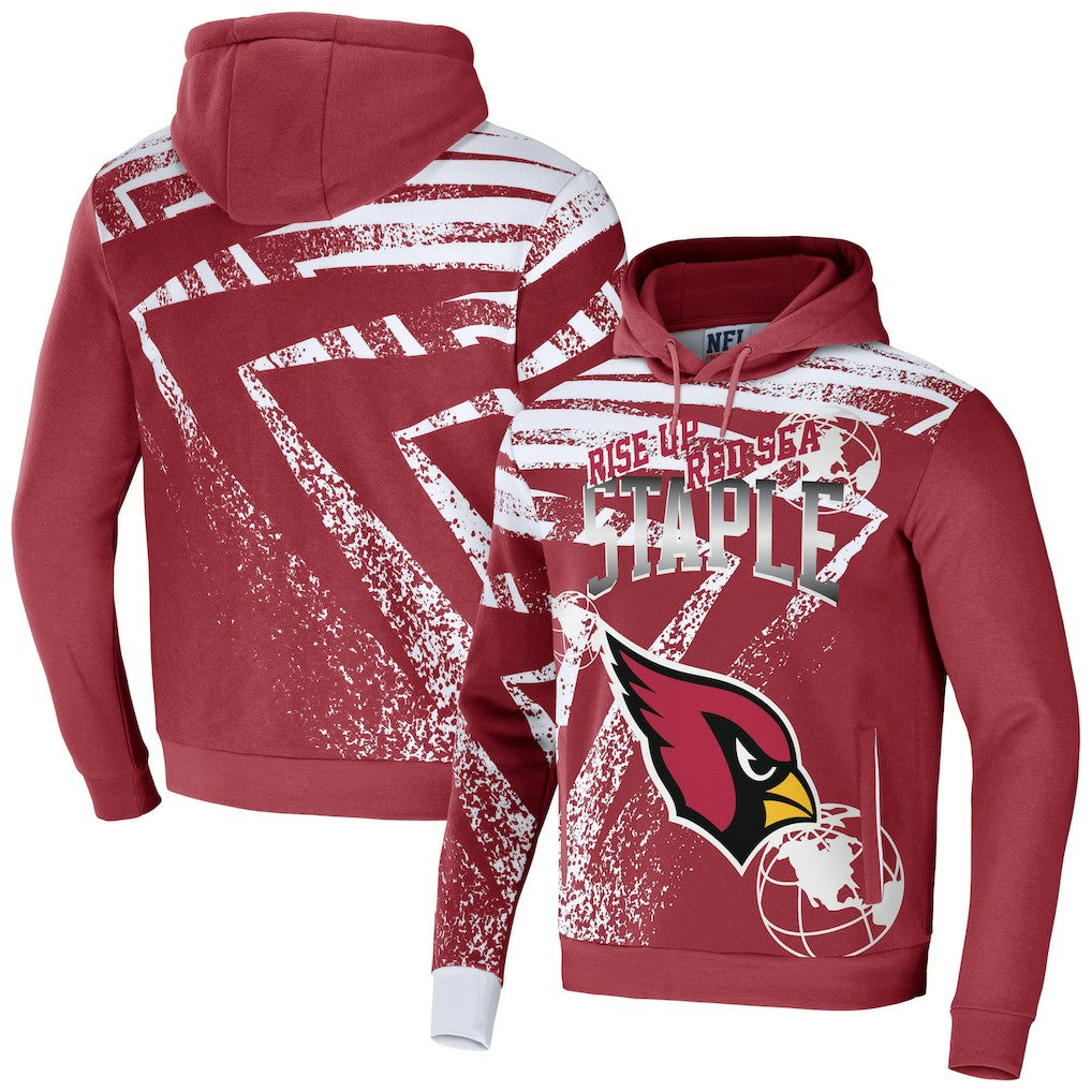 Arizona Cardinals NFL x Staple All Over Print Pullover Hoodie Cardinal