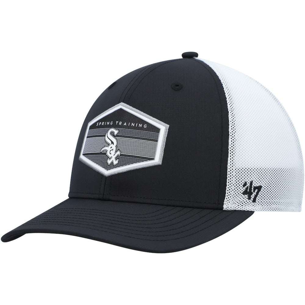 Chicago White Sox '47 Spring Training Burgess Trucker Adjustable Hat - Black/White Hats