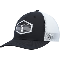 Chicago White Sox '47 Spring Training Burgess Trucker Adjustable Hat - Black/White Hats