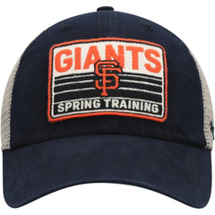 San Francisco Giants '47 Four Stroke Clean Up Trucker Snapback Hat - Black/Tan Hats