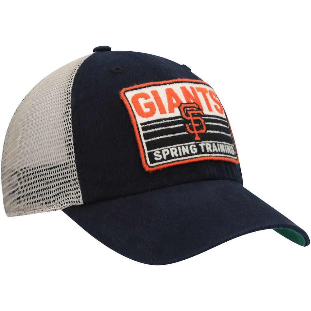 San Francisco Giants '47 Four Stroke Clean Up Trucker Snapback Hat - Black/Tan Hats