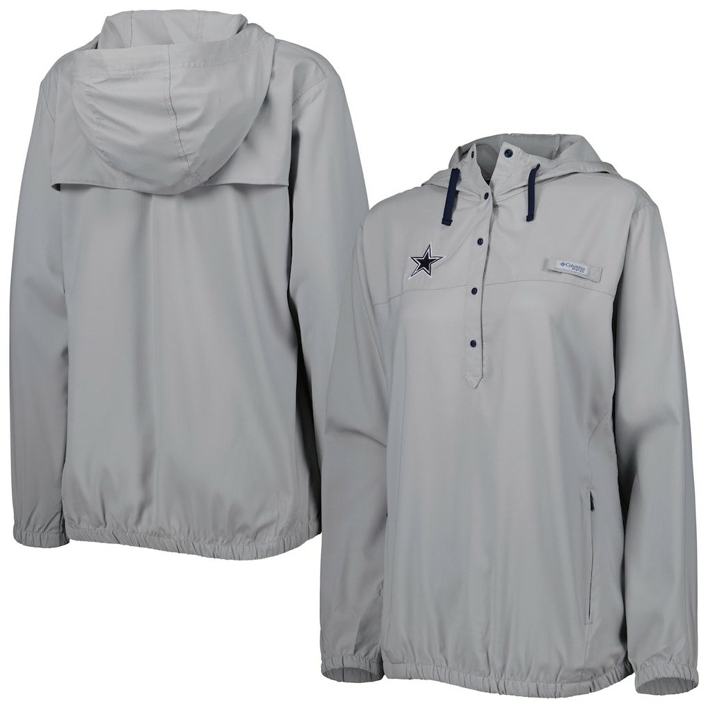 Dallas Cowboys Women's Tamiami Omni-Shade Pullover Hoodie Gray