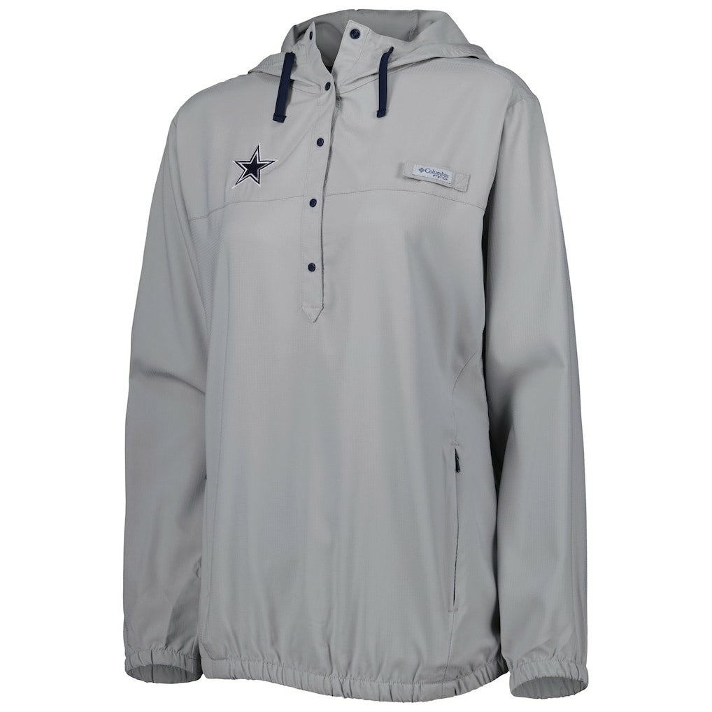 Dallas Cowboys Women's Tamiami Omni-Shade Pullover Hoodie Gray