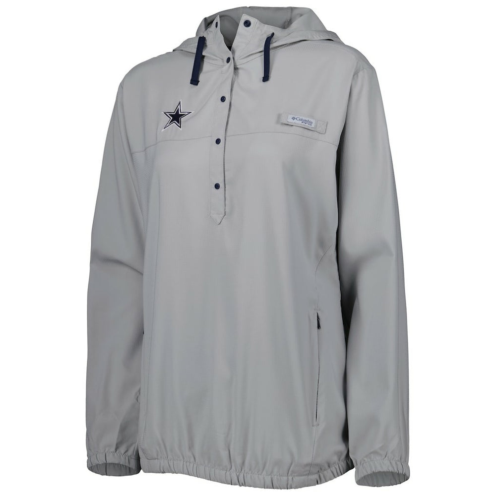 Dallas Cowboys Women's Tamiami Omni-Shade Pullover Hoodie Gray