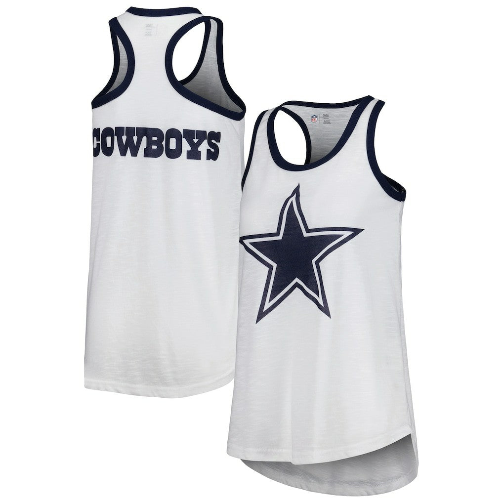 Dallas Cowboys G-III 4Her by Carl Banks Women's Tater Tank Top White