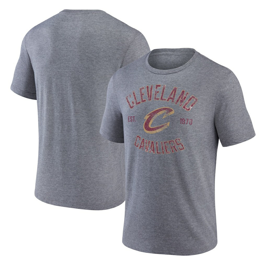 Cleveland Cavaliers Heritage Tri-Blend T-Shirt Heather Gray