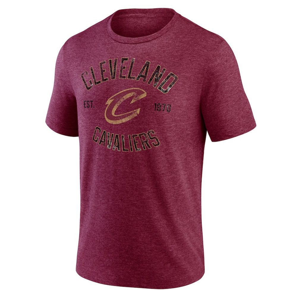 Cleveland Cavaliers Heritage Tri-Blend T-Shirt Wine