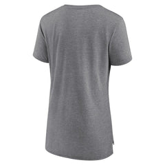 Cleveland Cavaliers Women's Heritage Tri-Blend T-Shirt Heather Gray