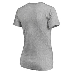 Cleveland Cavaliers Women's Primary Team Logo V-Neck T-Shirt Heathered Gray
