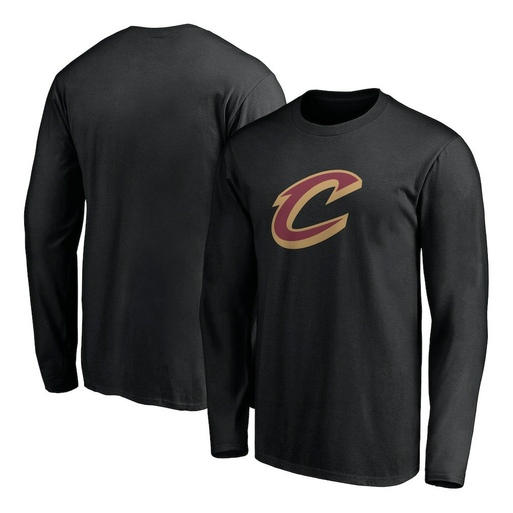 Cleveland Cavaliers Primary Logo Team Long Sleeve T-Shirt Black