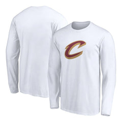 Cleveland Cavaliers Primary Logo Team Long Sleeve T-Shirt White
