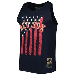Boston Red Sox Mitchell & Ness Cooperstown Collection Stars and Stripes Tank Top - Navy Tanks