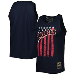 San Diego Padres Mitchell & Ness Cooperstown Collection Stars and Stripes Tank Top - Navy Tanks