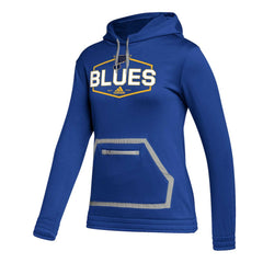 NHL St. Louis Blues adidas Women's Team Pullover Hoodie - Blue