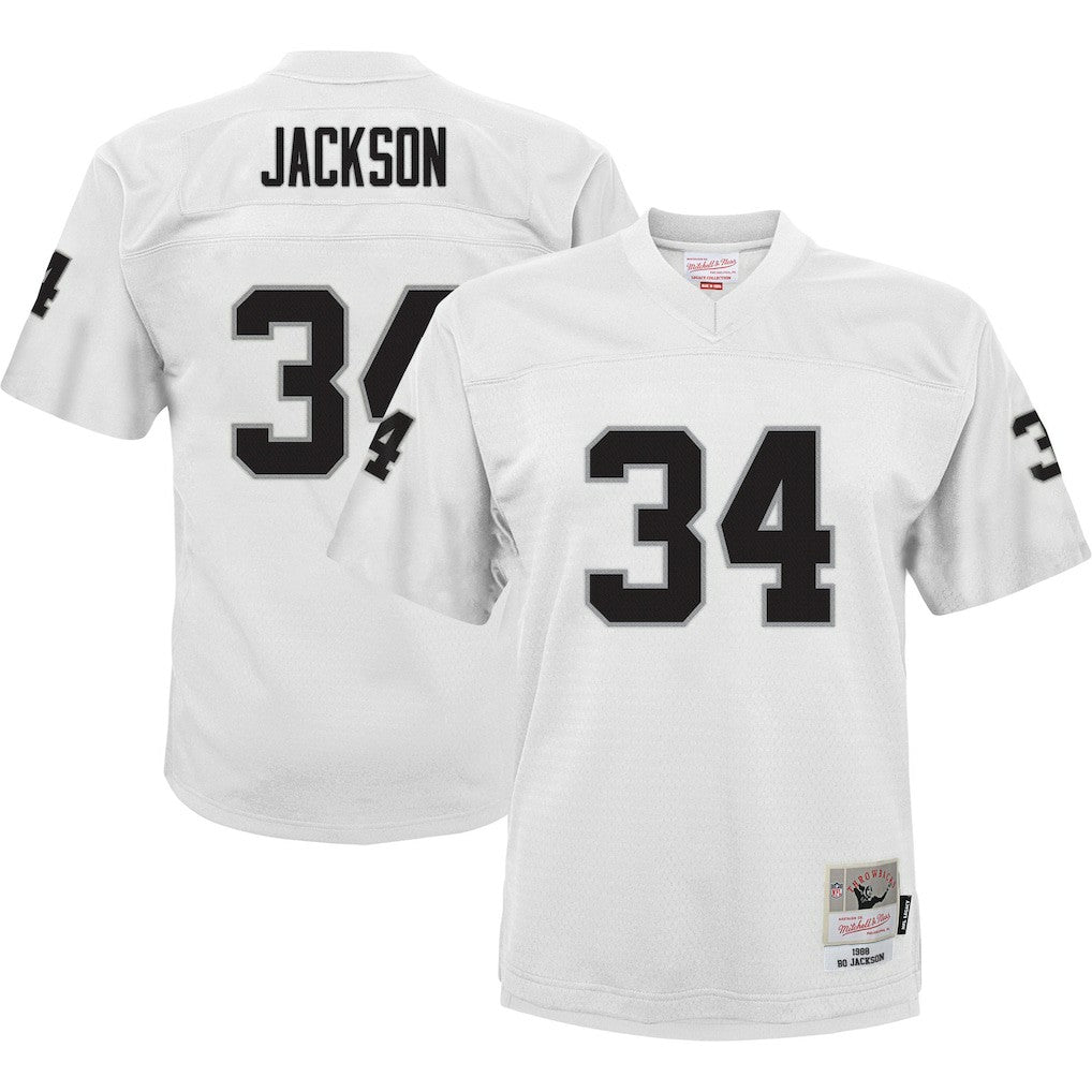 Bo Jackson Las Vegas Raiders Youth 1988 Retired Player Legacy Jersey White