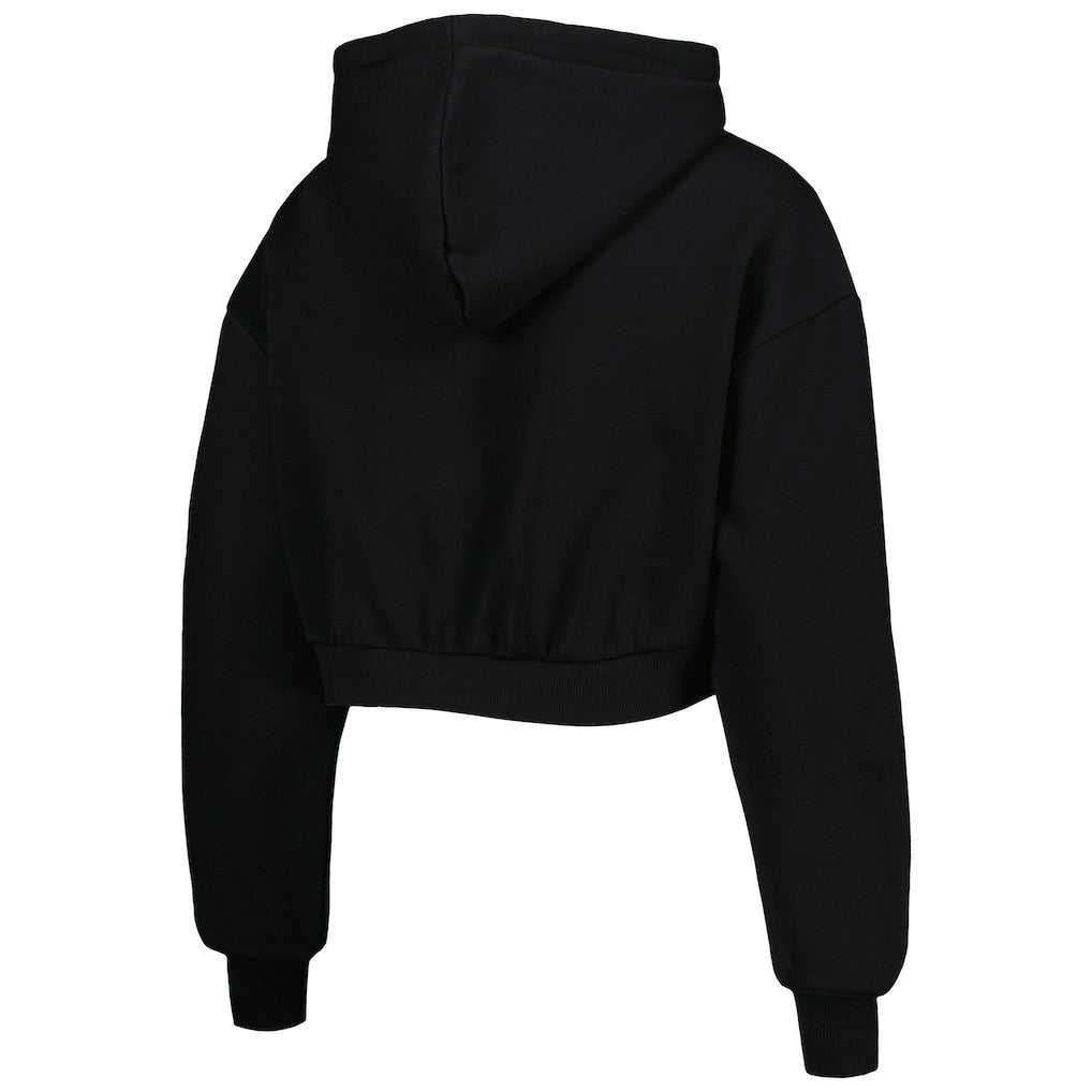 Arizona Cardinals The Wild Collective Women's Cropped Pullover Hoodie Black