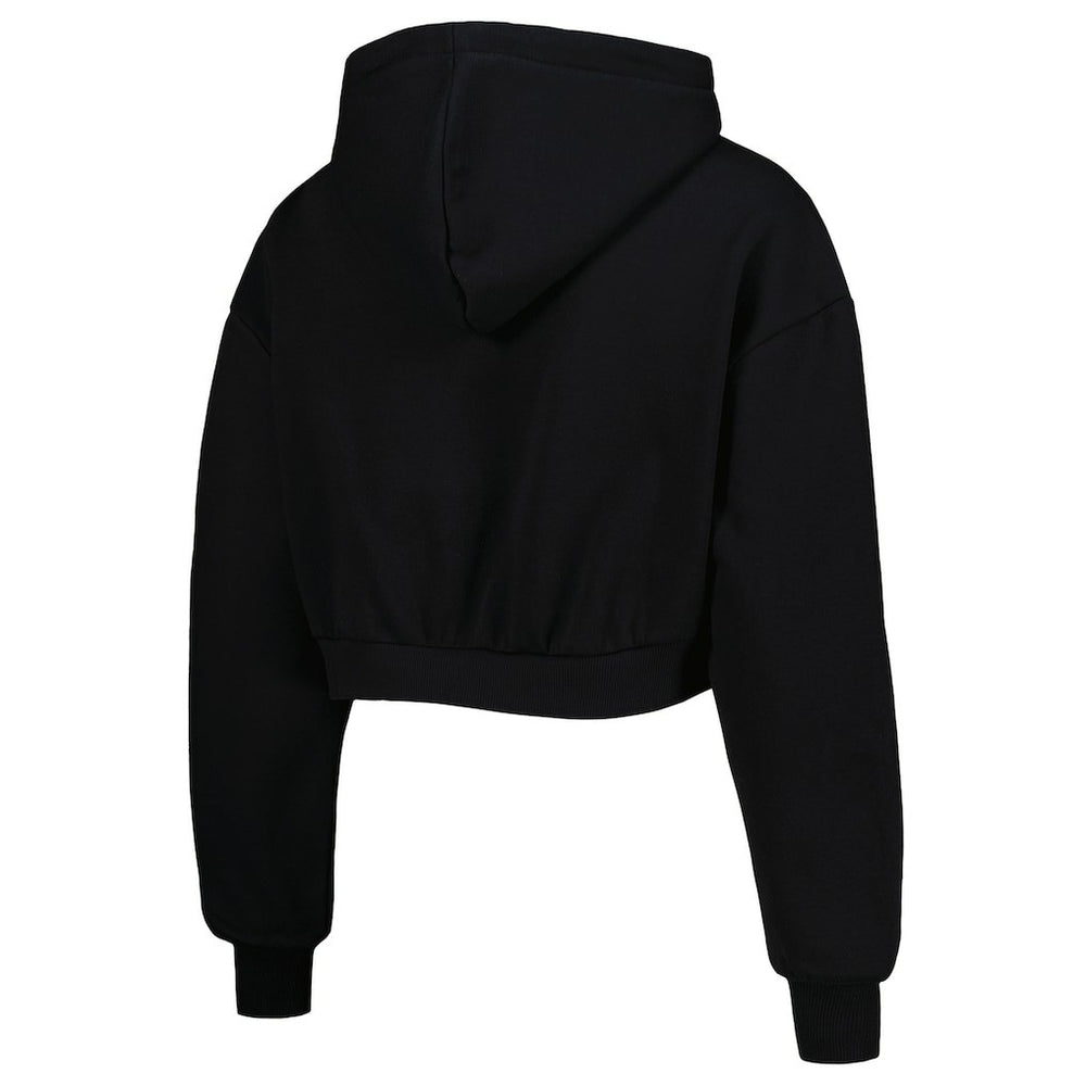 Baltimore Ravens The Wild Collective Women's Cropped Pullover Hoodie Black