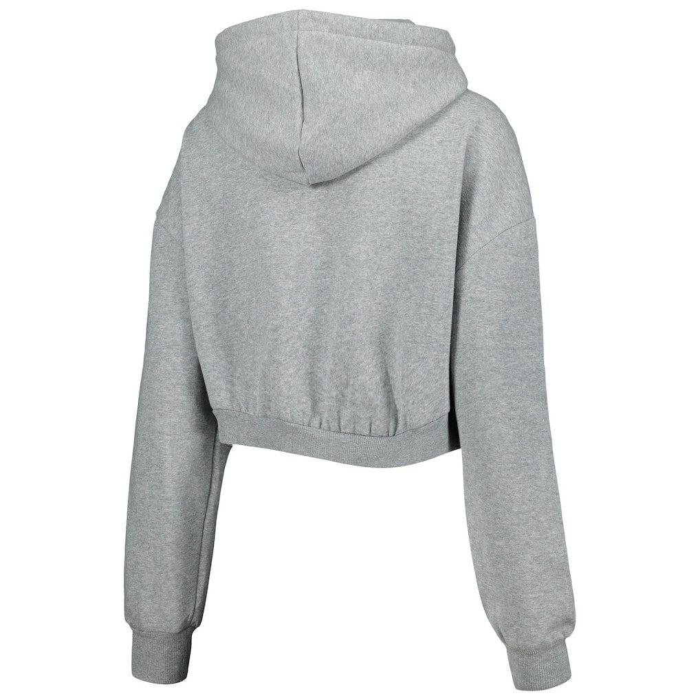 Indianapolis Colts The Wild Collective Women's Cropped Pullover Hoodie Gray