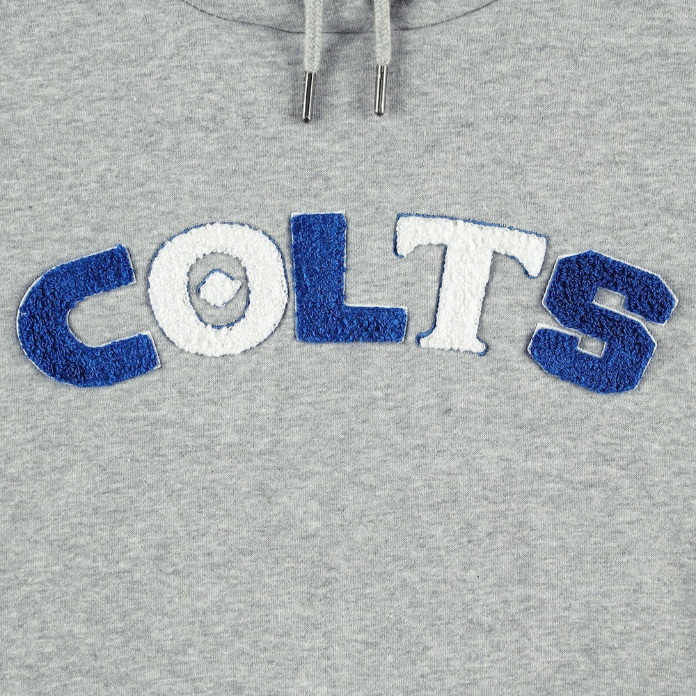 Indianapolis Colts The Wild Collective Women's Cropped Pullover Hoodie Gray
