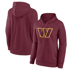 Washington Commanders Women's Team Primary Logo Pullover Hoodie Burgundy