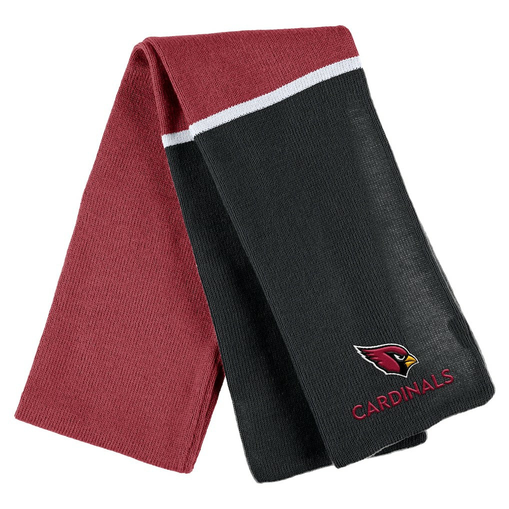 Arizona Cardinals WEAR by Erin Andrews Women's Colorblock Cuffed Knit Hat with Pom and Scarf Set Cardinal