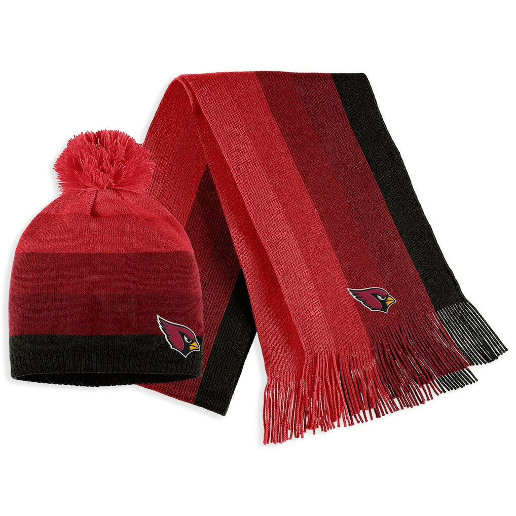 Arizona Cardinals WEAR by Erin Andrews Women's Ombre Pom Knit Hat and Scarf Set Cardinal