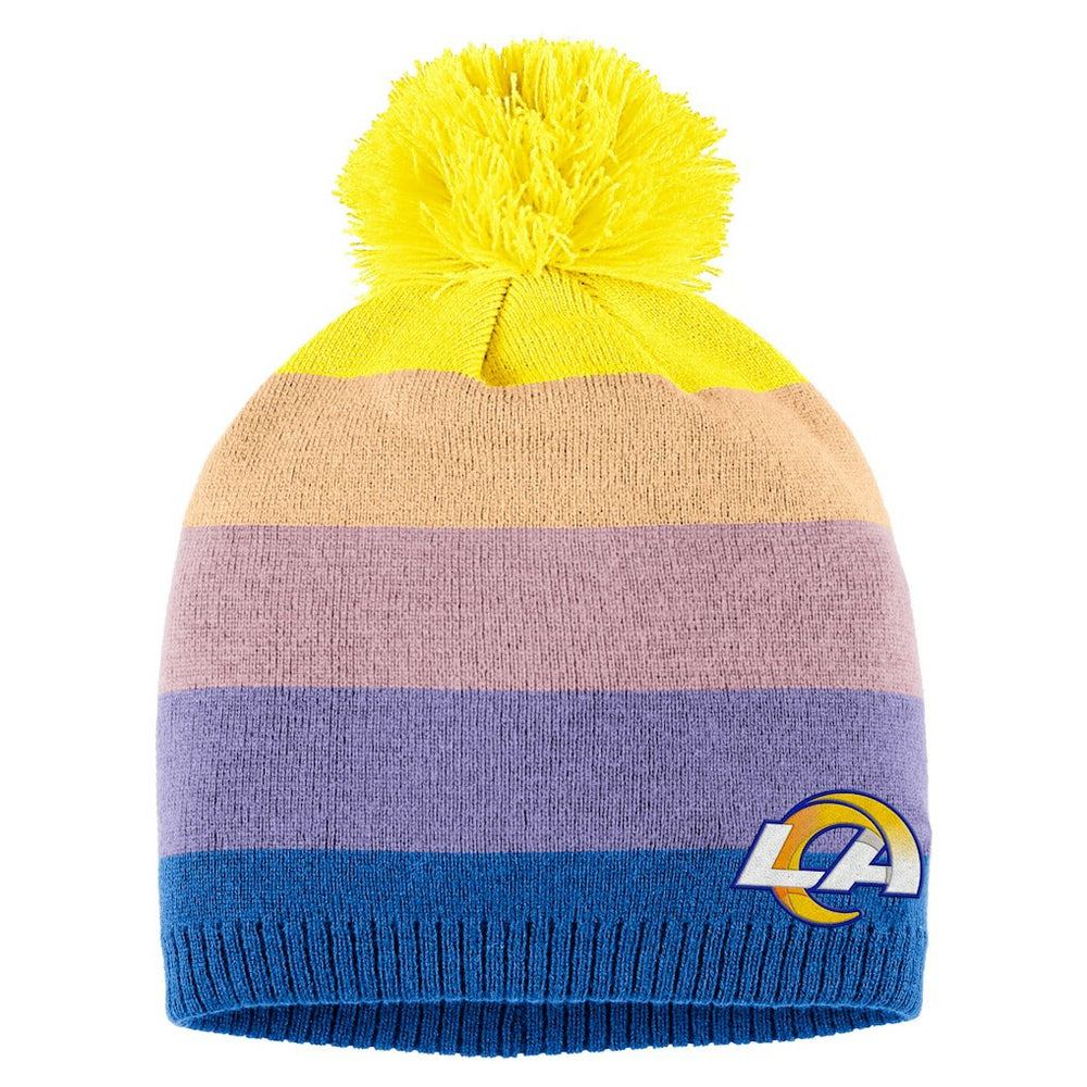 Los Angeles Rams WEAR by Erin Andrews Women's Ombre Pom Knit Hat and Scarf Set Gold