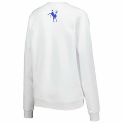 Indianapolis Colts The Wild Collective Women's Cheer V-Neck Fleece Pullover Sweatshirt White