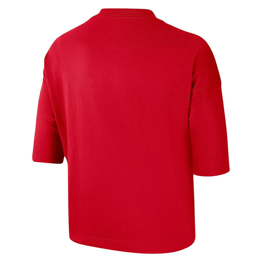 Chicago Bulls Women's Essential Boxy T-Shirt Red