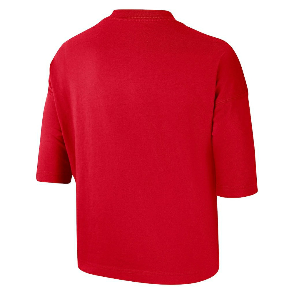 Chicago Bulls Women's Essential Boxy T-Shirt Red