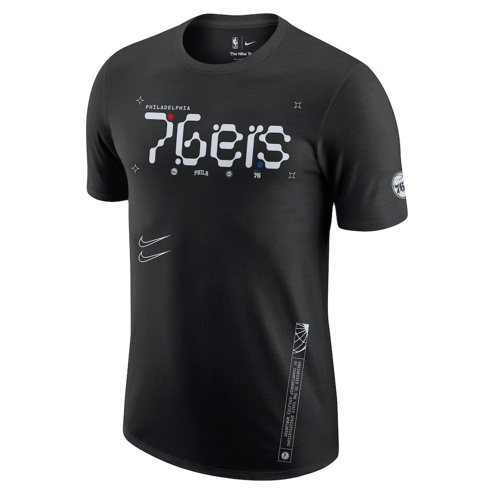 Philadelphia 76ers Courtside Air Traffic Control Max90 T-Shirt Black