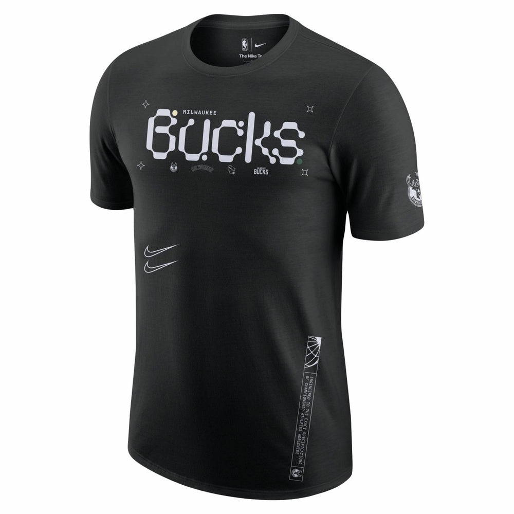 Milwaukee Bucks Courtside Air Traffic Control Max90 T-Shirt Black