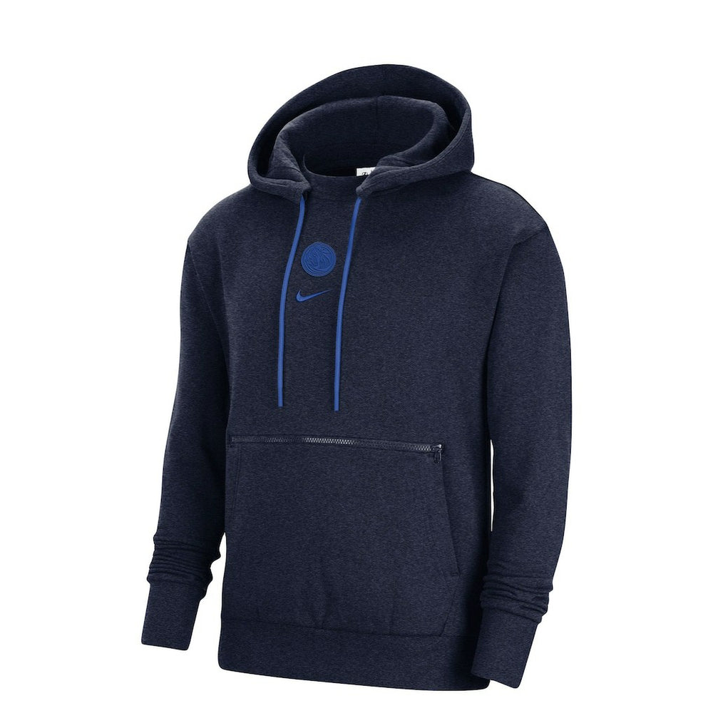 Dallas Mavericks Courtside Versus Flight Pullover Hoodie Heather Navy