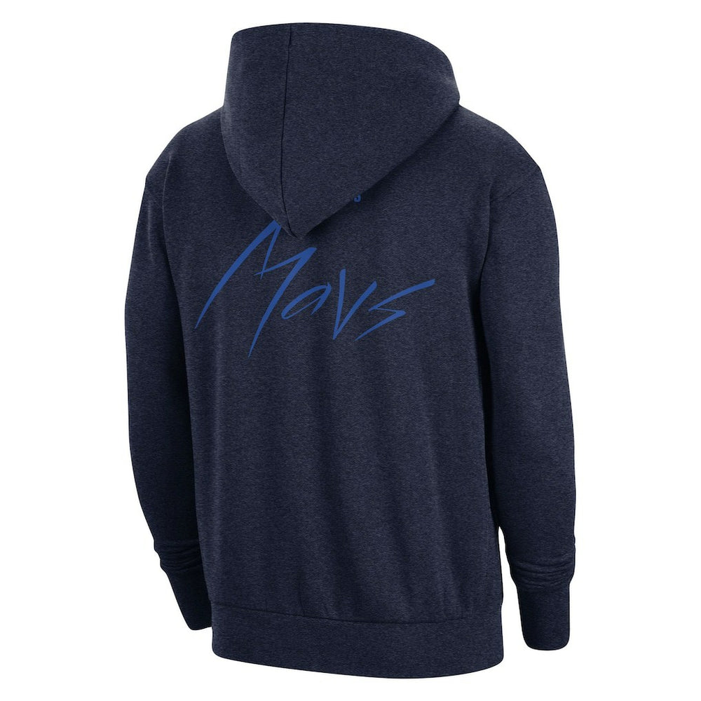 Dallas Mavericks Courtside Versus Flight Pullover Hoodie Heather Navy