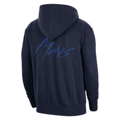 Dallas Mavericks Courtside Versus Flight Pullover Hoodie Heather Navy