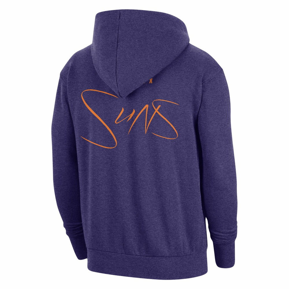 Phoenix Suns Courtside Versus Flight Pullover Hoodie Heather Purple