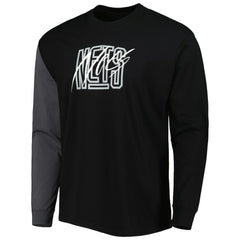 Brooklyn Nets Courtside Versus Flight MAX90 Long Sleeve T-Shirt Black