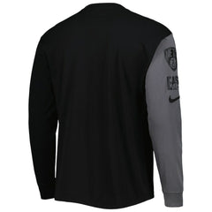 Brooklyn Nets Courtside Versus Flight MAX90 Long Sleeve T-Shirt Black