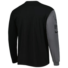 Chicago Bulls Courtside Versus Flight MAX90 Long Sleeve T-Shirt Black