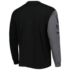 Milwaukee Bucks Courtside Versus Flight MAX90 Long Sleeve T-Shirt Black