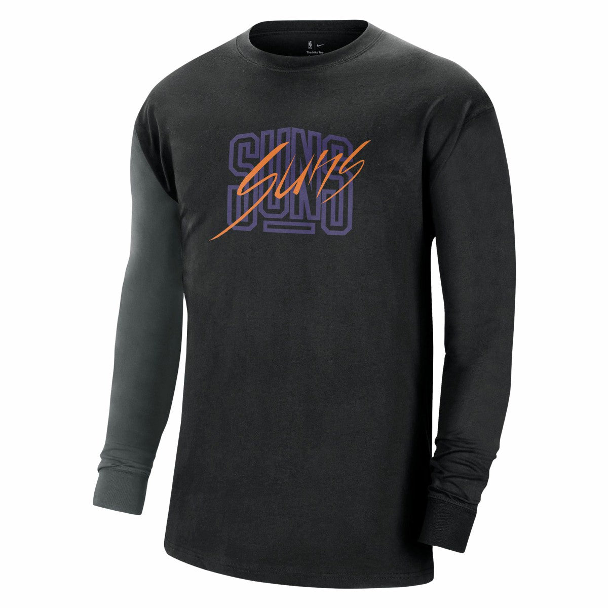 Phoenix Suns Courtside Versus Flight MAX90 Long Sleeve T-Shirt Black